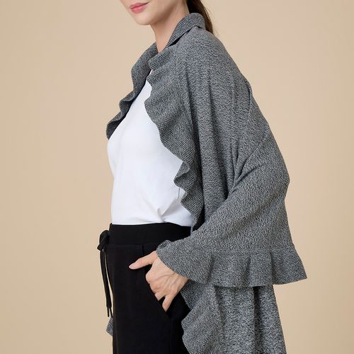 Manteau Feminino em Tricot de Algodão Rouges