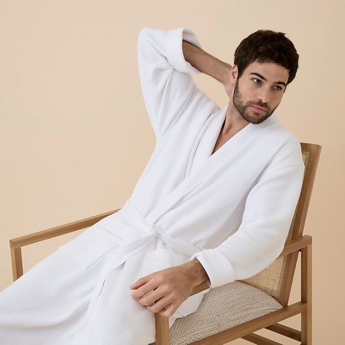 Unisex Robe in Piquet Rohdes