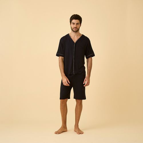 Pijama Curto em Algodão Pima Lewis