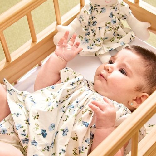 Vestido de Bebê Estampado Celine