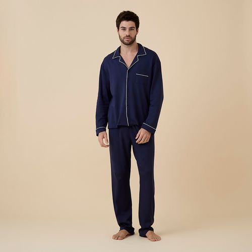 Pijama Masculino Longo em Algodão Pima Marcelo