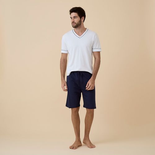 Pijama Masculino Curto em Algodão Pima Marcelo