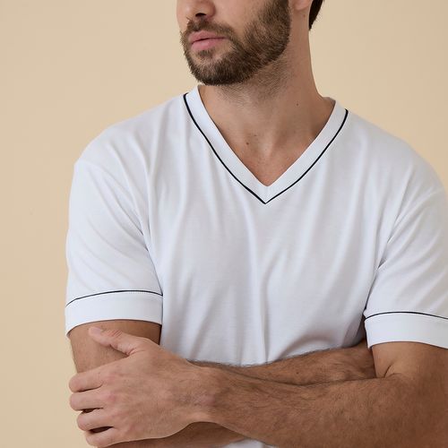 Pijama Masculino Curto em Algodão Pima Marcelo