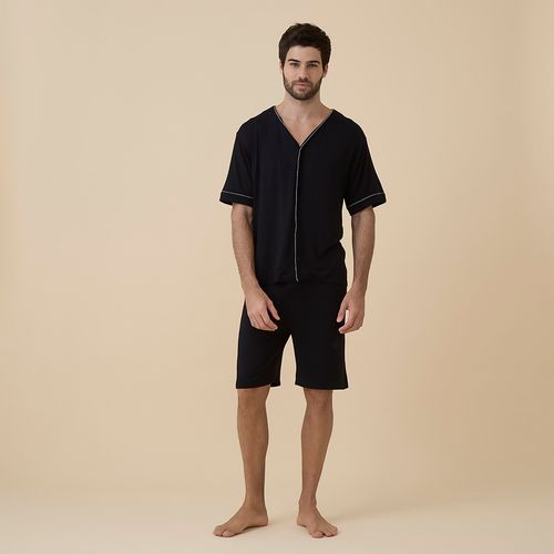 Pijama Curto em Algodão Pima Lewis