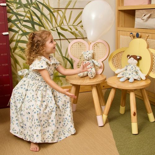 Vestido Infantil Estampado de Algodão Celine