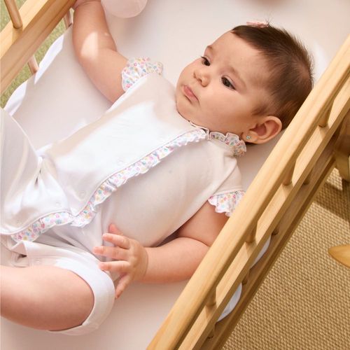 Macacão de Bebê Curto de Algodão Pima Zoe