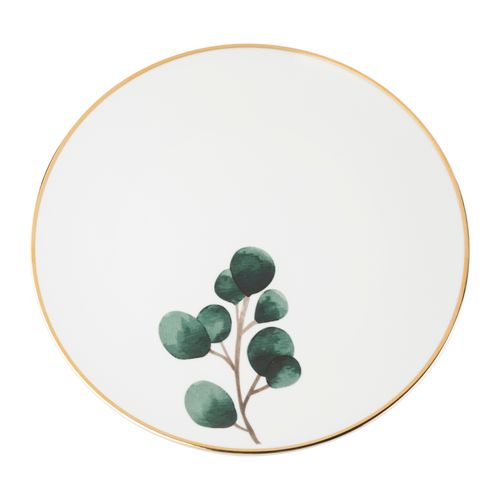 Prato Raso de Porcelana Leaf Modelo 3