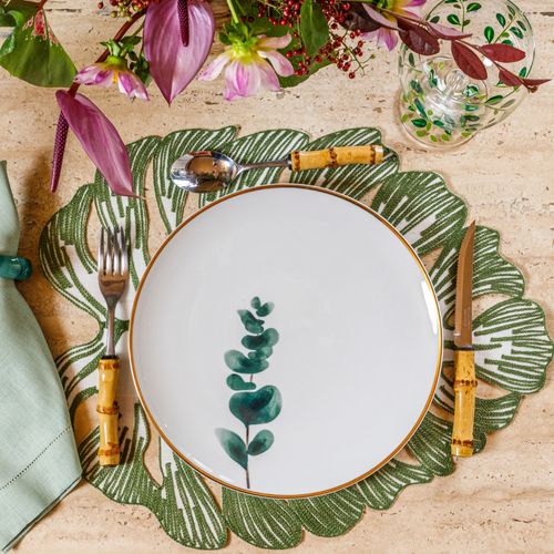 Leaf Porcelain Flat Plate Model 4