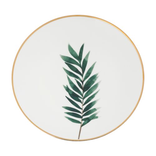 Prato de Sobremesa de Porcelana Leaf Modelo 2