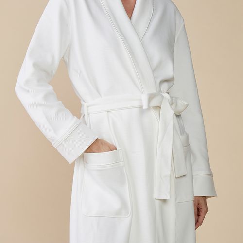Women's Long Robe in Pima Bali Cotton
