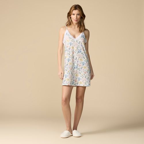 Camisola Curta Feminina em Algodão Pima Camelia