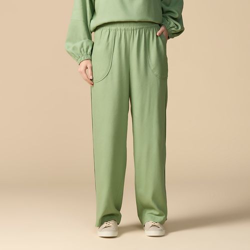 Calça Feminina em Linho Yasmin Verde