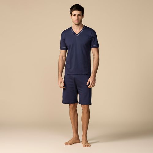 Pijama Masculino Curto em Algodão Pima Marcelo