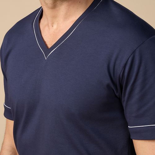 Pijama Masculino Curto em Algodão Pima Marcelo