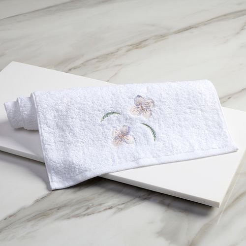 Toalha de Lavabo Bordada Rugiada