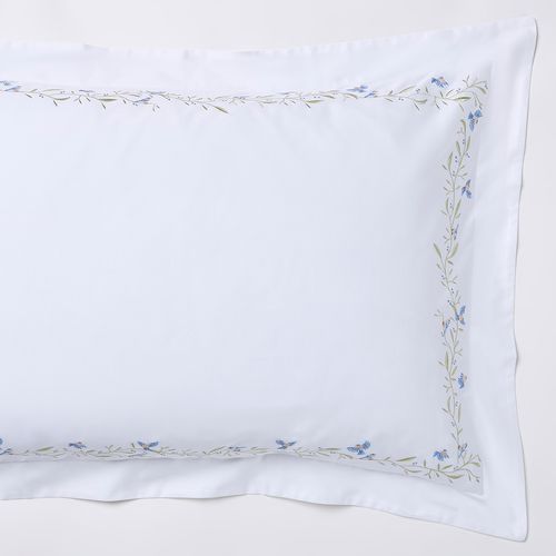 Fronha 300 Fios Blue Birds  50cm x 70cm