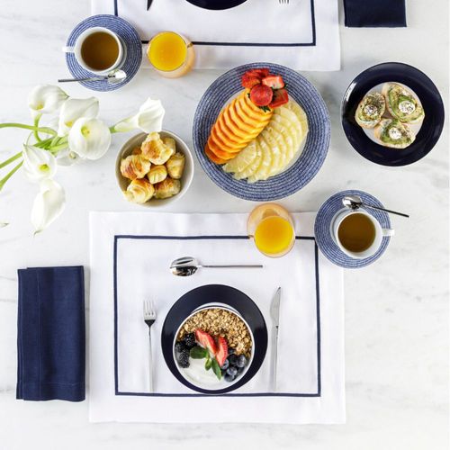 Guardanapo Com Linho Azul Riva