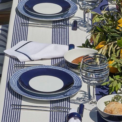 Riva Blue and White Portuguese Porcelain Dessert Plate