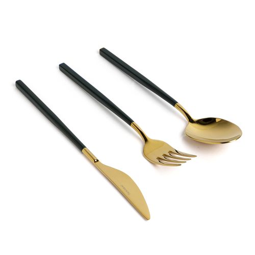 Heritage Color 18-Piece Dessert Cutlery Set