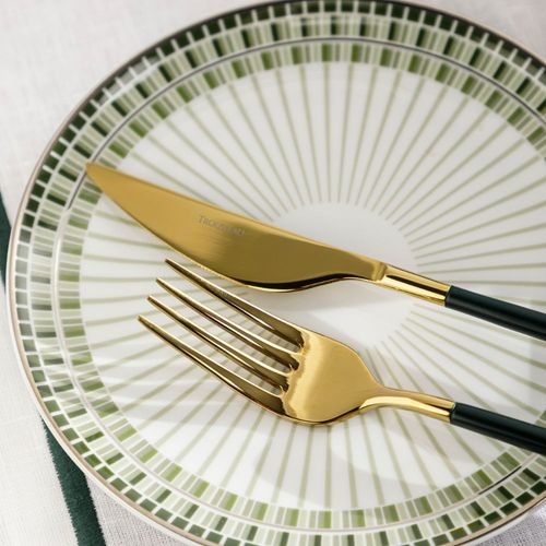 Heritage Color 18-Piece Dessert Cutlery Set
