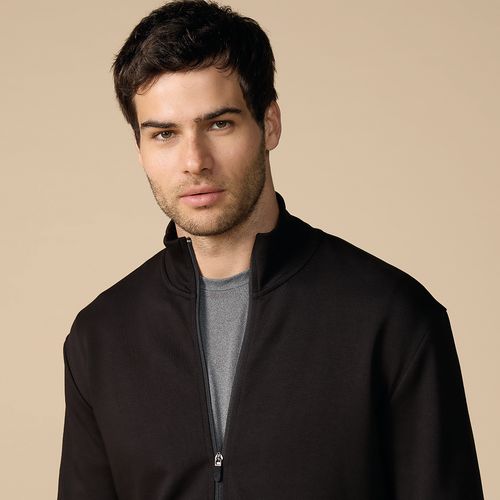 Denver Men's Jacket in Peruvian Fleece with Zipper