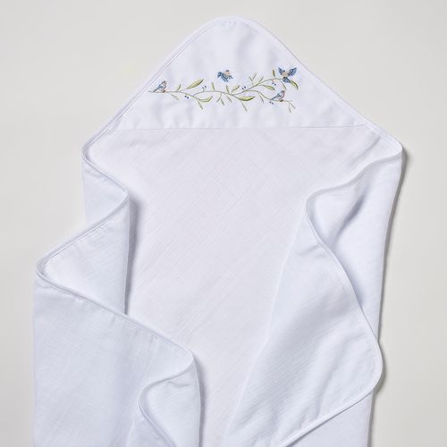 Toalha Fralda Bebê 100% Algodão Blue Birds