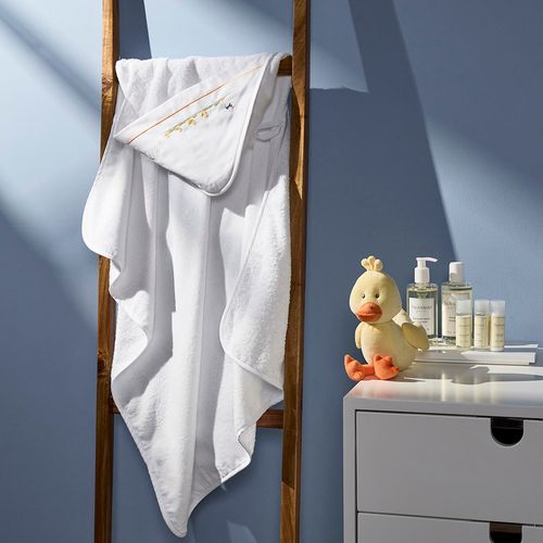 Toalha de Banho Com Capuz Bebê Duck Family 100% Algodão