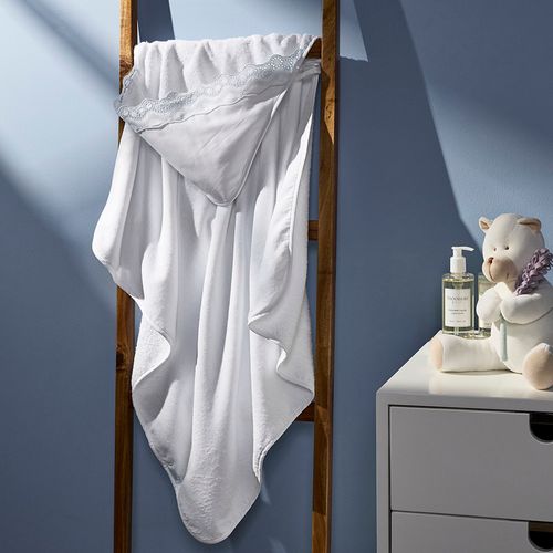 Toalha de Banho Com Capuz Bebê Pearl