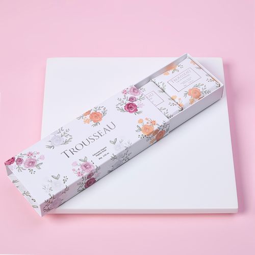 Caixa Com 3 Sabonetes em Barra Printemps Roses Bouquet Trousseau