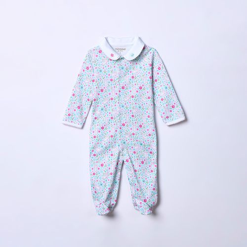 Macacão de Bebê em Algodão Pima Estampado Holly