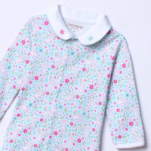 Macacão de Bebê em Algodão Pima Estampado Holly