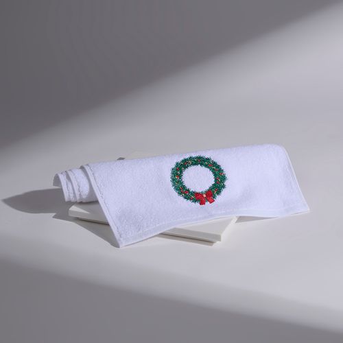 Toalha de Lavabo Bordada Guirlande Lace 30cm x 50cm