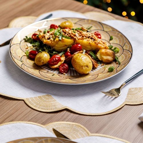 Lugar Americano em Linho Heritage Gold