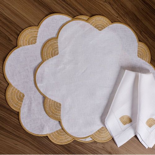 Lugar Americano em Linho Heritage Gold