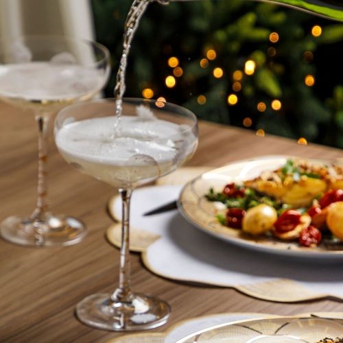 Taça Coupe de Cristal Com Titânio Aurora