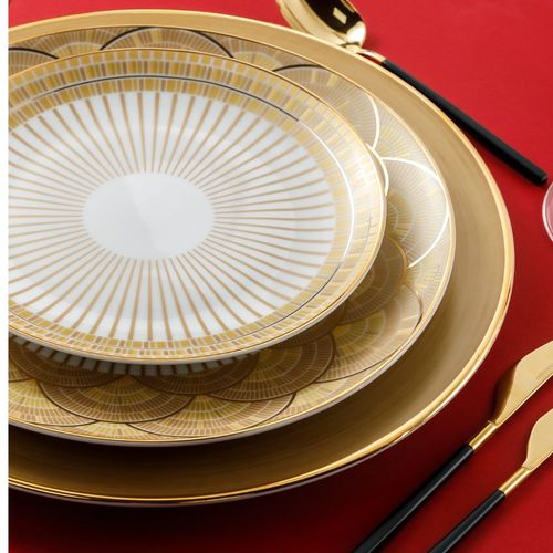 Aparelho de Jantar em Porcelana Portuguesa Heritage Gold 16 Peças